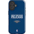 NBA New Orleans Pelicans Standard - Blue iPhone 16 Impact Case